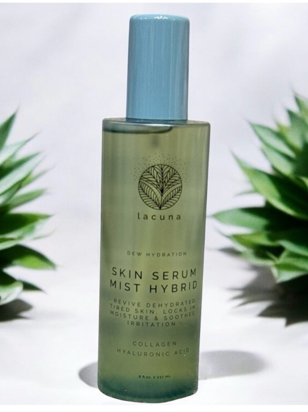 NEW Lacuna Dew Hydration Skin Serum Mist Collagen Hyaluronic Acid Soothing 8-oz